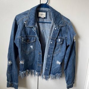 Flare Cropped Jean Jacket